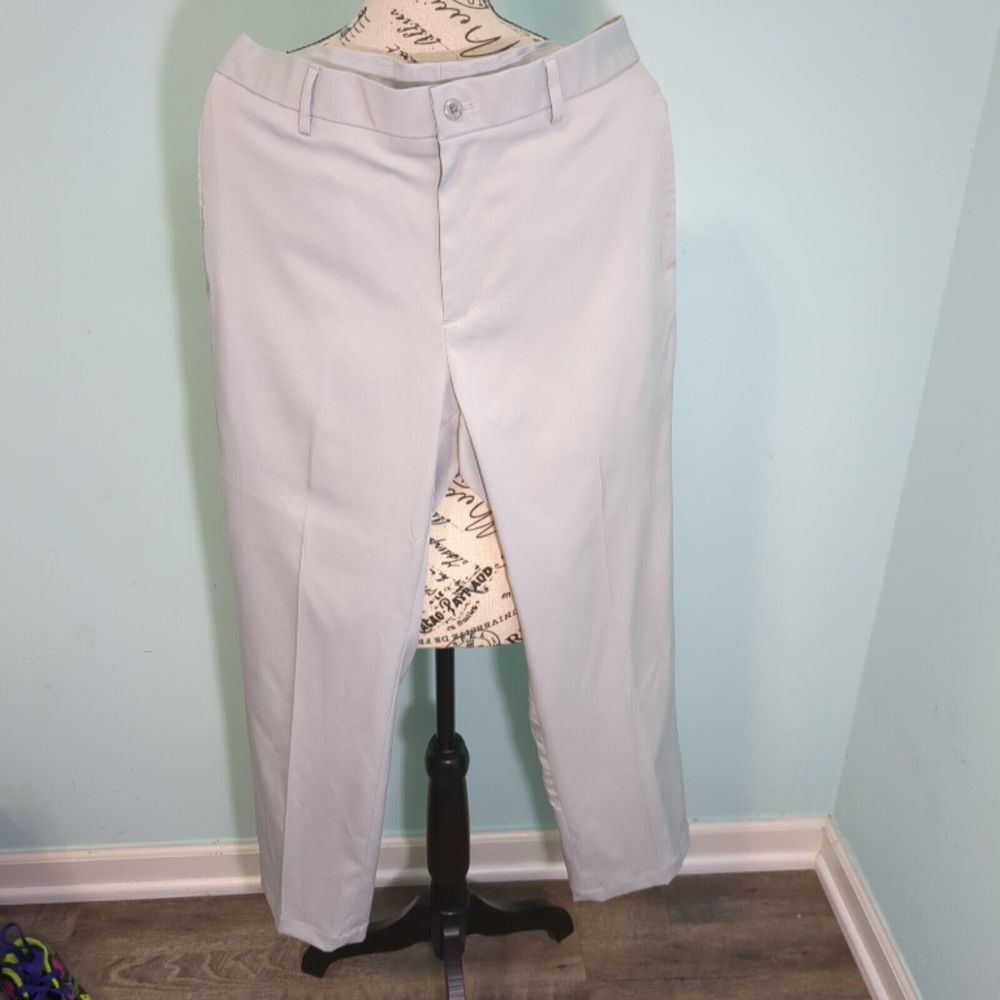 Slazenger Men's Dress Pants 32 x 32 Light Grey golf